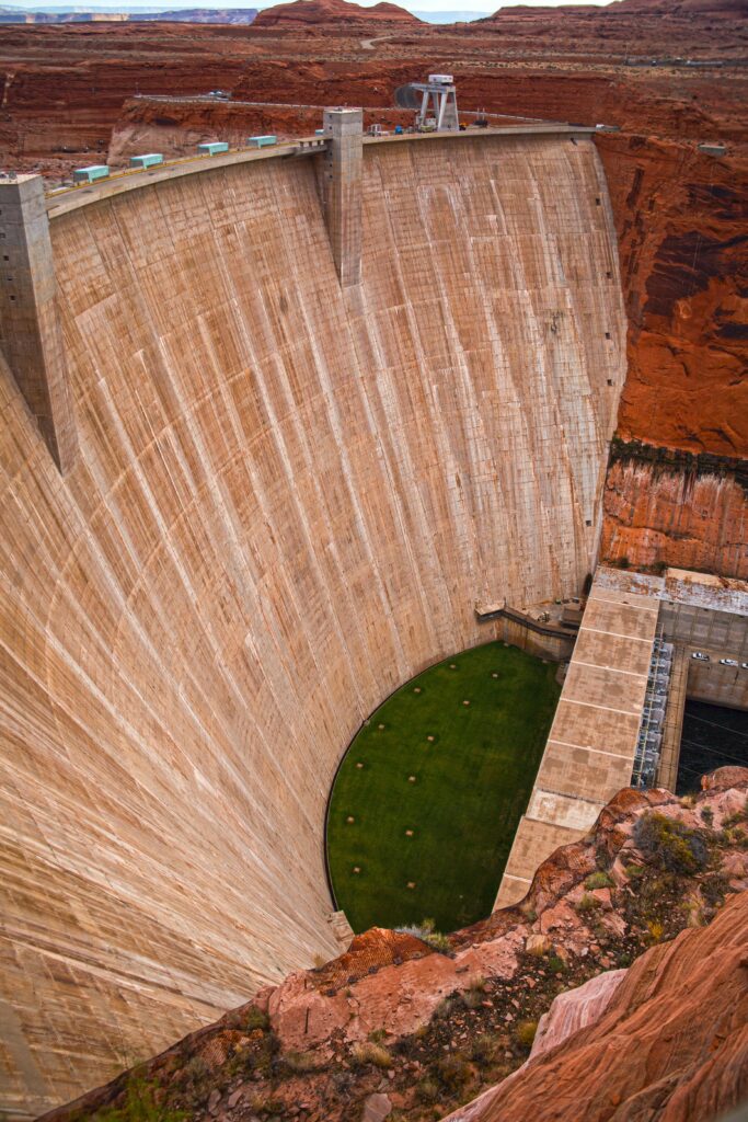 Photo by Craig Rowtham: https://www.pexels.com/photo/stunning-view-of-glen-canyon-dam-in-arizona-31837595/